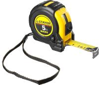Рулетка 5*19 мм профессиональная в удар. обрезин. корпусе STAYER STABIL