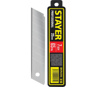 Лезвия 25 мм. сегментированное 10 шт. STAYER PROFESSIONAL