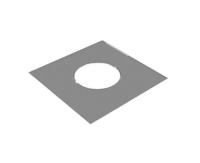 Лист с отверстием 500*500 д.210 нерж 0,5 мм