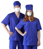 Костюм Хирургический (универсальный) васильковый (56-58, 170-176)