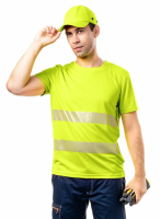 Футболка Люмос сигнальная, цв. желтый р. 104-108/182-188