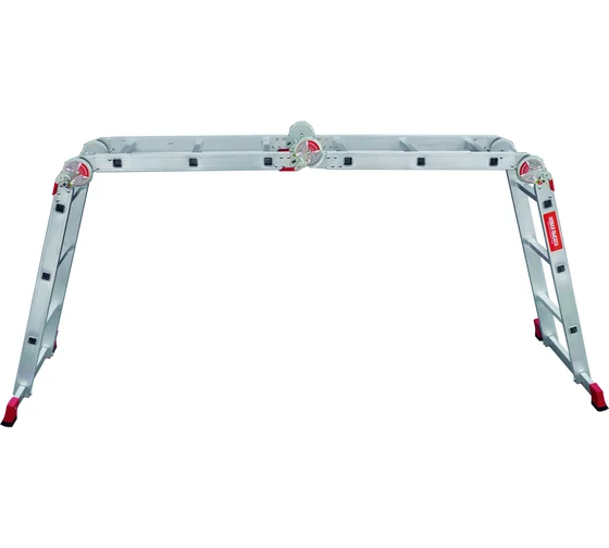 Лестница-трансформер алюминиевая 4*3 перекладины ширина 400 мм Новая высота NV 3320 черная