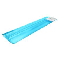 Профиль соединительный для поликарбоната 4-6 мм 6 м. бирюза