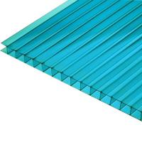 Сотовый поликарбонат 2,1 м.*12 м.*8 мм. бирюза RATIONAL ULTRA