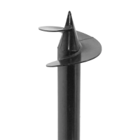 Опора винтовая ОВС-1400 мм d 57 мм с фланцем покрытием ЛКМ