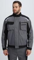Куртка Милан CH (тк.Смесовая,260), т.серый/черный р. 56-58/182-188