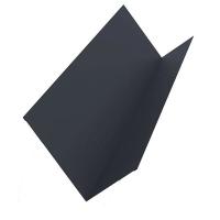 Угол внутренний 40*40 0,45 с пленкой RAL 7024 мокрый асфальт (2 м)