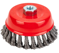 Щетка-крацовка дисковая для УШМ стальная жгут. проволока 125 мм. STAYER
