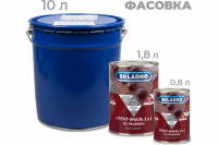 Грунт-эмаль 3в1 по ржавчине 10 кг серая Skladno