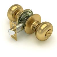 Защелка ручка 682 РВ-В (золото) фикс.