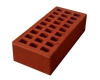 Кирпич керамический одинарный лицевой красный М-125 ЕВРО (480шт.)