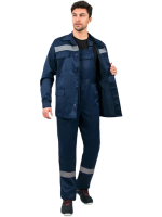 Костюм Экспертный-Люкс СОП (тк.Смесовая,210) п/к, т.синий р. 44-46/182-188