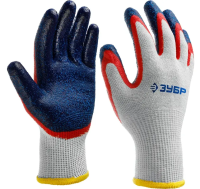 Перчатки с двойным нитриловым обливом ЗУБР Захват-2, р. L-X