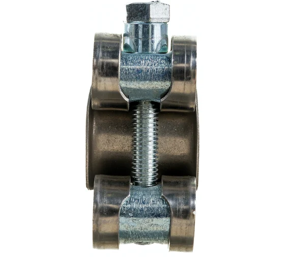 Хомут обжимной силовой шарнирный, нерж.сталь 23-25 мм