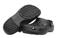 Сабо ЭВА (STEP) женские, с перфорацией и ремешком, черные р. 44