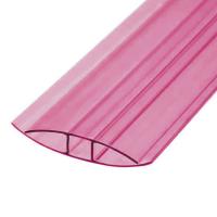 Профиль соединительный для поликарбоната 4-6 мм 6 м. гранат