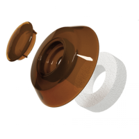 Термошайба для поликарбоната бронза (25 шт. уп)