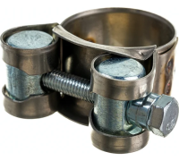 Хомут обжимной силовой шарнирный, нерж.сталь 23-25 мм