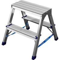 Лестница двухсторонняя алюминиевая 2 ступеней СИБИН 