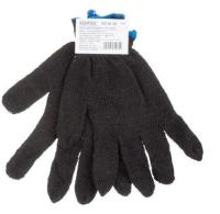 Перчатки х/б 7,5 класс черные, без ПВХ STARTUL