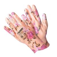 Перчатки Для садовых работ, полиэстер, нитриловое покрытие, микс цветов, в и/у, 8(М), Fiberon