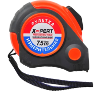 Рулетка XPERT тонированная с черным полотном 7,5 метров