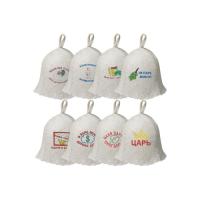 Шапка банная с вышивкой в ассортименте