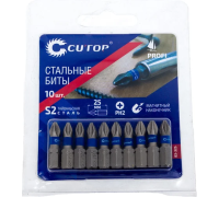 Биты PH2 25 мм стальные CUTOP Profi (10 шт)