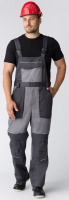 Полукомбинезон Лидер IMP (тк.Смесовая,240), т.серый/св.серый 56-58/182-188