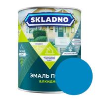Эмаль ПФ-115 ПРЕСТИЖ Skladno Голубая 0,8 кг
