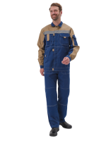 Костюм Рольф куртка+полуком т.синий+бежевый р. 44-46/182-188