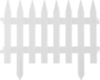 Забор декоративный GRINDA "КЛАССИКА", 28*300см, белый