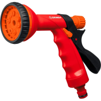 Пистолет поливочный,10 режимов, курок сзади, пластиковый GRINDA P-10