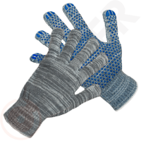 Перчатки рабочие х/б ПВХ точка Эконом