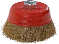 Щетка-крацовка Чашка 150 мм/М14, латунированная, Pobedit