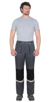 Брюки "РОДОС"-Р темно-серые с черным р. 120-124/182-188 (ЧЗ)