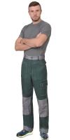 Брюки Вест-Вворк зеленые со ср. серым р. 120-124/182-188
