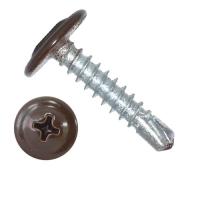 Саморез прессшайба сверло 4,2*19 коричневая