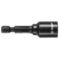 Биты Нат-драйвер с торцовой головкой, магнитная, хвостовик E 1/4", L=50мм, 10мм, 1шт. ЗУБР ПРОФИ