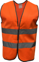 Жилет сигнальный арт. J02 цв. оранжевый флуоресцентный р. 3XL (120-124) рост 170-188