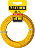 Леска для триммера ЗВЕЗДА 2.4 мм  15 м STEHER