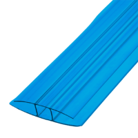 Профиль соединительный для поликарбоната 4-6 мм 6 м. синий