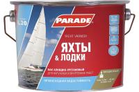 Лак яхтный алкидно-уретановый 2,5 л PARADE L20 Матовый