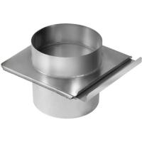 Шибер-задвижка диам. 115 мм. 0,15м/1,0 мм. нерж