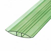Профиль соединительный для поликарбоната 8 мм. зеленый 6 м.