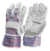 Перчатки КРС рабочие из спилка СТРОИТЕЛЬ Политех