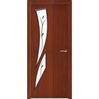 Дверное полотно Итальянский орех 90 см Стрелиция ост.мат