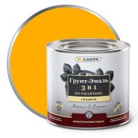 Грунт-эмаль 3 в 1 1,7 кг желтый Лакра 