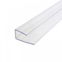 Профиль торцевой для поликарбоната 8 мм прозрачный 2,1 м.