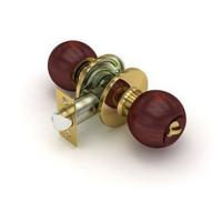 Защелка ручка 672 WH-B (красное дерево) фикс.